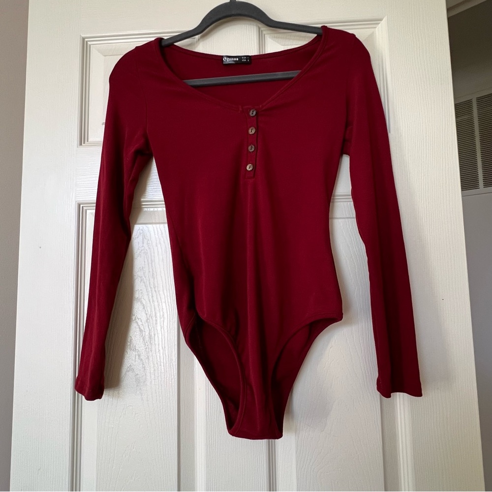 Maroon bodysuit